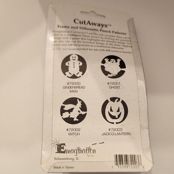 Pumpkin Jack-o'-lantern Cutaways Hole Punch Emagination paper Scrapbook - Picture 6 of 6